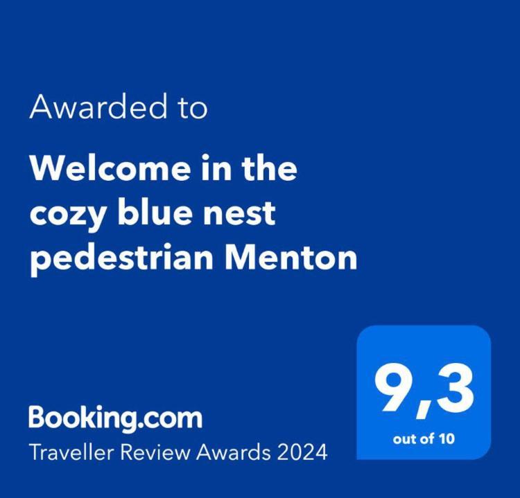 Welcome In The Cozy Blue Nest Pedestrian Menton Luaran gambar